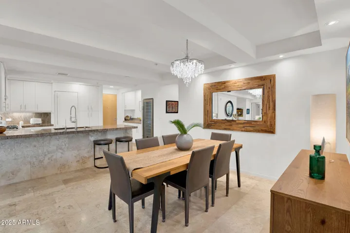 Dedicated formal dining area off the kitchen.