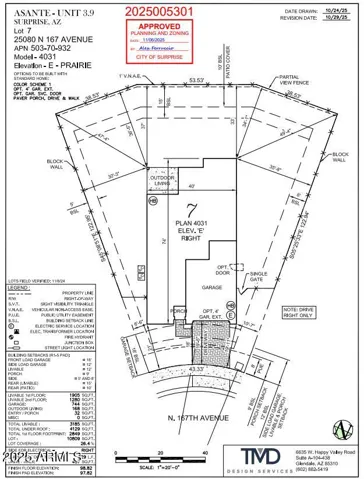 25080 N 167th Ave - Preliminary Plot Plan