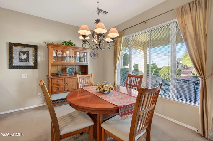 Entertain in the dining space...perfect for cards, games or meals.