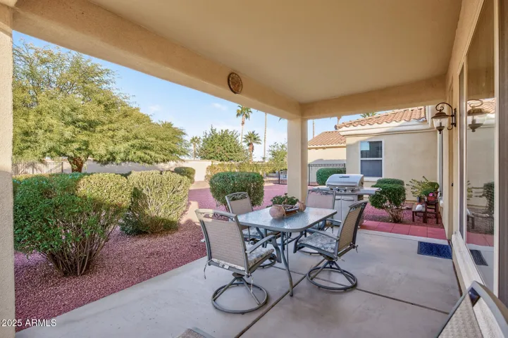 Entertain outside on the large patio.