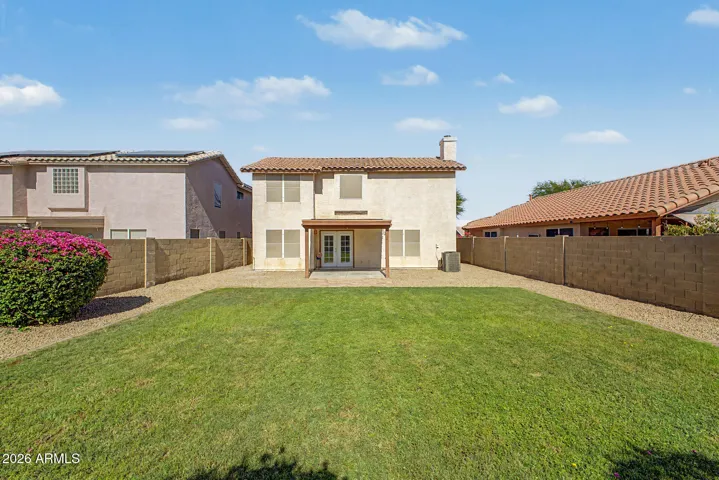 Large back yard