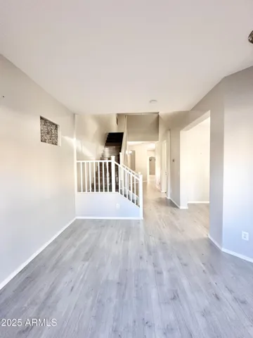 Front entry and stairs