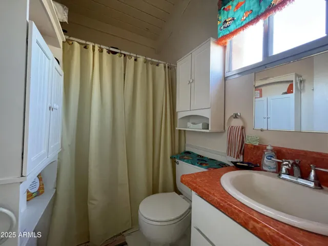 Step in shower in bathroom