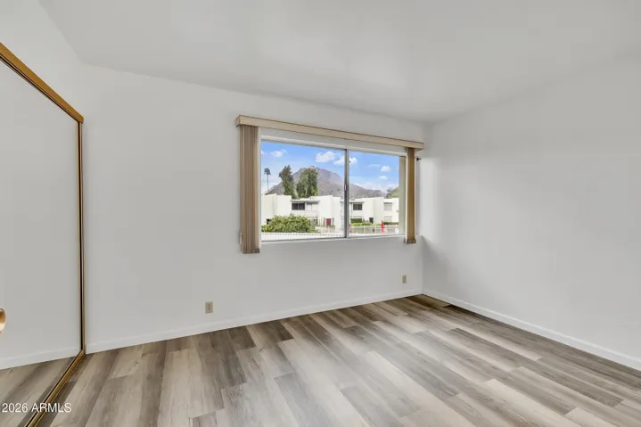 Upstairs secondary bedroom with Camelback Mountain view