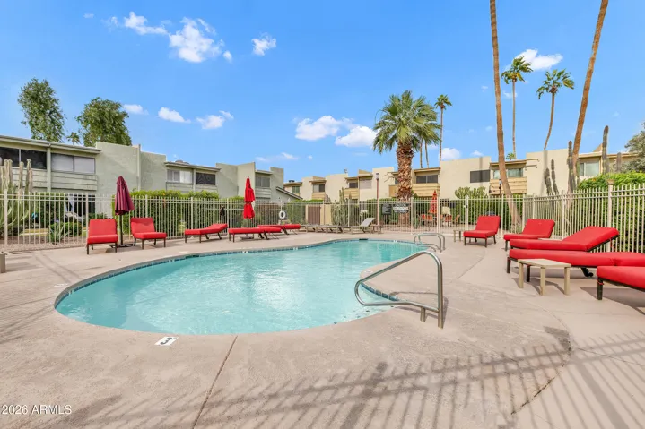 Community pool right outside of the home (off back patio area)