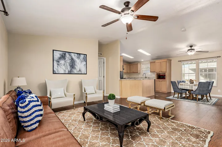 Room staged virtually