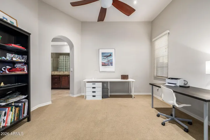 One of 3 bedrooms that includes a full-size en-suite bathroom.