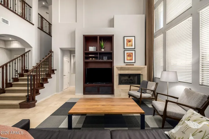 Expansive ceilings & an abundance of natural light create a bright & airy atmosphere throughout.
