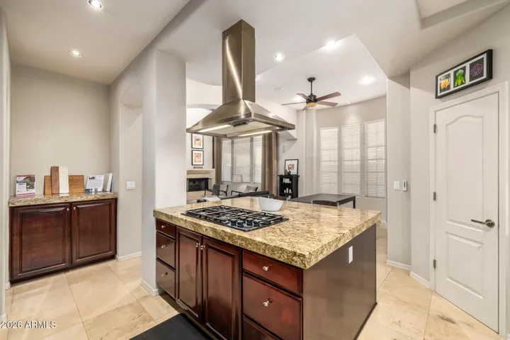 Breakfast bar seating as you cook like a pro.