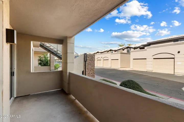 extra long patio off living room and master bedroom
