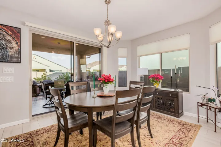 Dining room has 4-foot bump-out