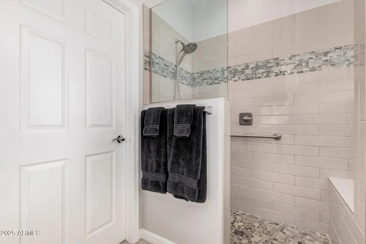 Custom Primary Shower w/Pony Wall & Glass Walk-in
