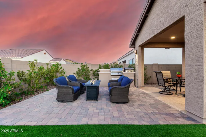 Extra Pavers Patio area for firepit or BBQing.
