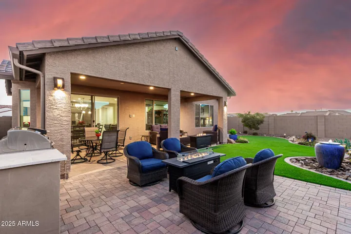 Extra Paver Patio for built-in BBQ and firepit area