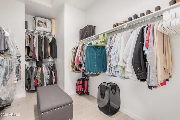Generous Primary Walk-In Closet is perfect size