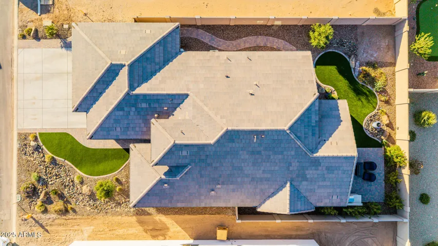 Drone over-head picture of property