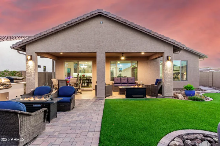 Large Private back yard ready for entertaining