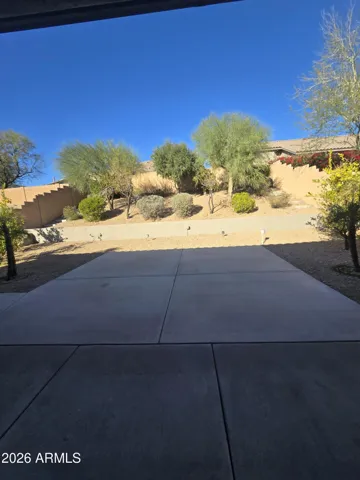 Extra paved area for outdoor living
