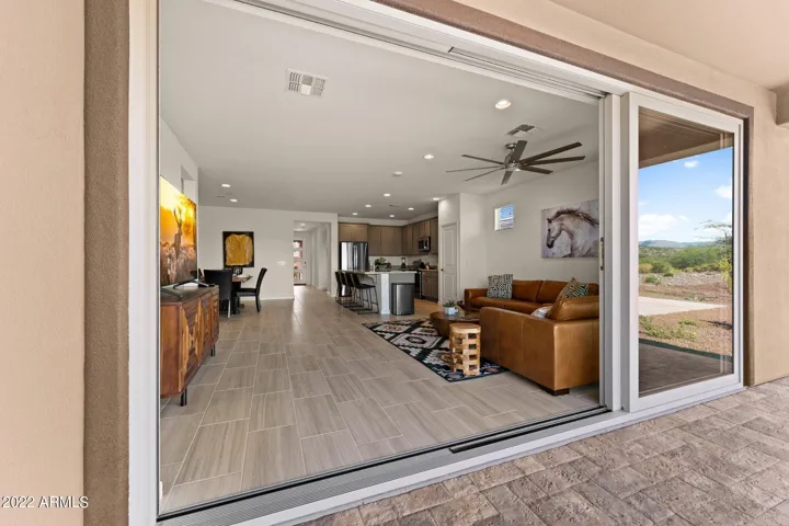 Expansive glass doors