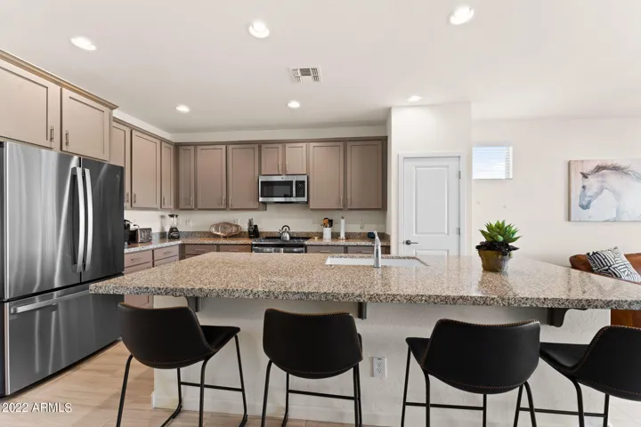 Large island seats four