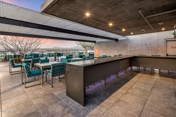 Optima Kierland 7120 boutique living w/ amenities include: 24-hour manned secured building; underground secured parking; resort-style rooftop pool w/ daybeds, cold plunge, sauna, BBQ’s, fitness center, golf simulator, concierge, basketball, pickleball, squash ball court, bocce ball, dog park, lounges, lush garden courtyards, concierge.