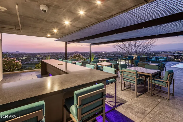 Optima Kierland 7120 boutique living w/ amenities include: 24-hour manned secured building; underground secured parking; resort-style rooftop pool w/ daybeds, cold plunge, sauna, BBQ’s, fitness center, golf simulator, concierge, basketball, pickleball, squash ball court, bocce ball, dog park, lounges, lush garden courtyards, concierge.