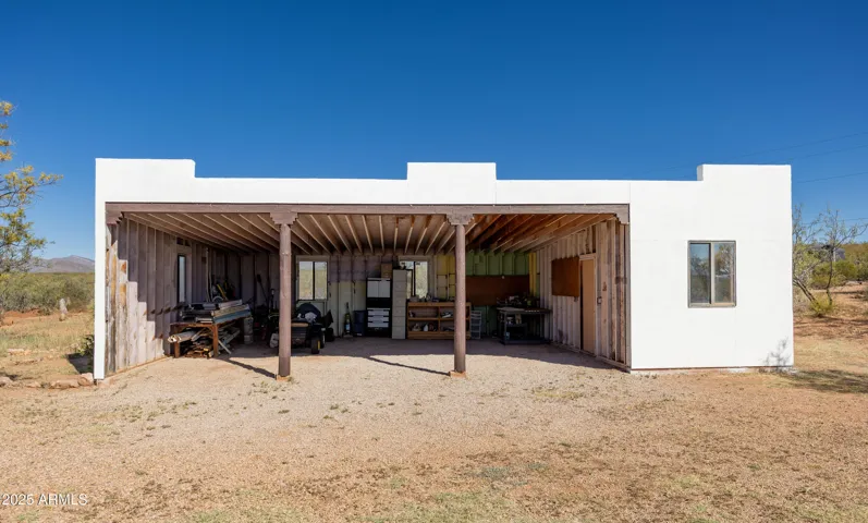 Carport and workshop
