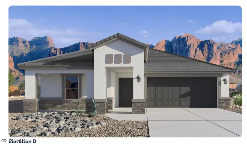 Exterior Elevation 'D'-this does not reflect the exterior paint color