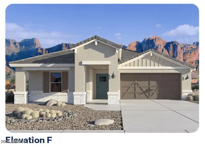 Elevation "F" Rendering-Does not reflect Exterior Paint Color