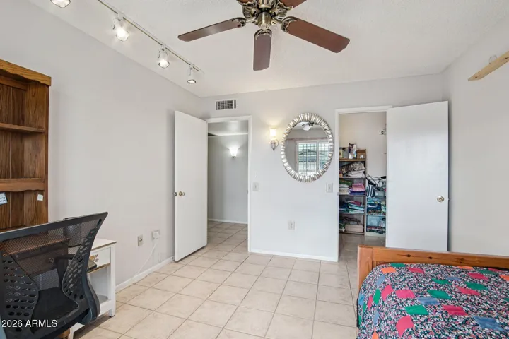 One of the two guest bedrooms.
