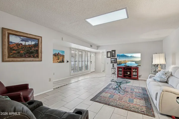 The living room.
