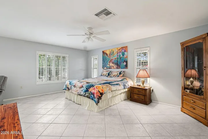 The master bedroom.