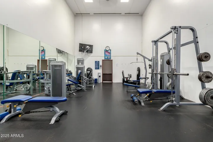There is also a separate treadmill & eliptical machines room