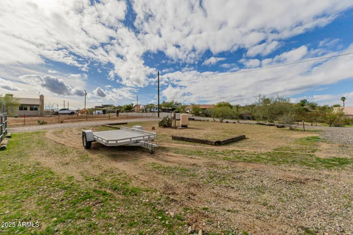 Large open parking area
