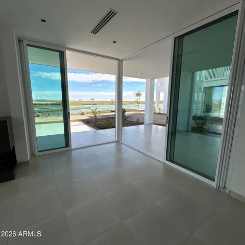 A look thru doors that open to the outside beauty