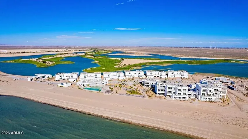 Ocean on one side and lagoon on the other.
