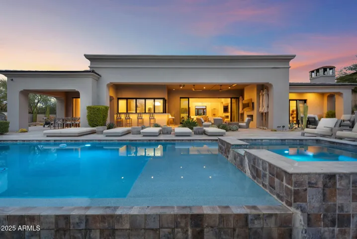 Heated pool & spa.