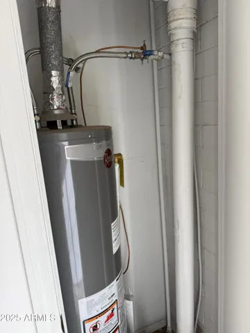 Front closet is Hot Water Heater 2023