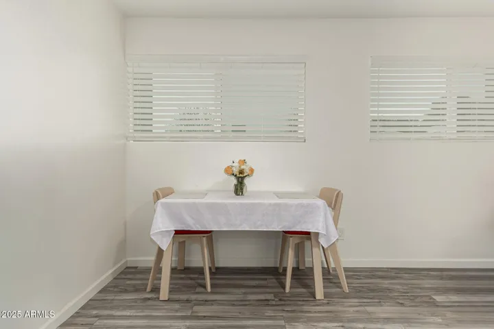 Dining area in great room