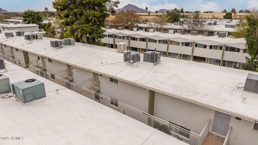View looking SE roof very well maintained by HOA