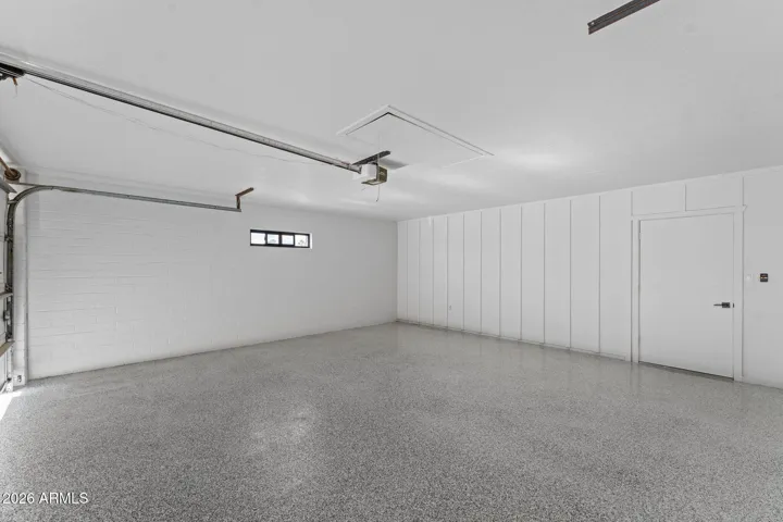 Fresh Epoxy Garage Floor and Storage /Laundry Room