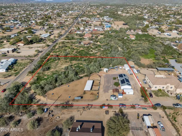 Aerial with lot lines