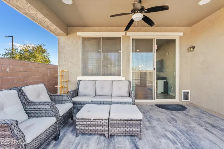 Covered patio...relax and enjoy!