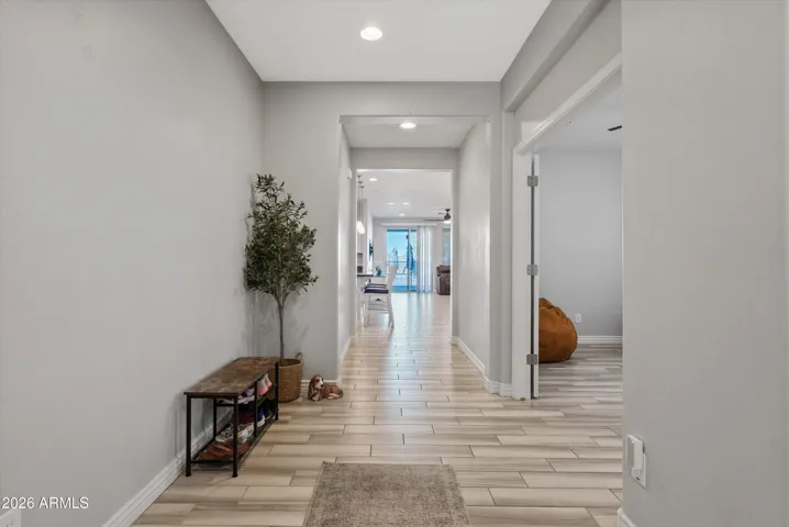 Spacious Entry is inviting and room to let guests in