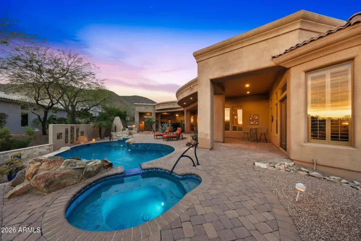 Convenient access to early morning or evening relaxation
