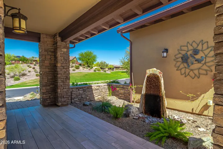 Front Courtyard with Water Feature