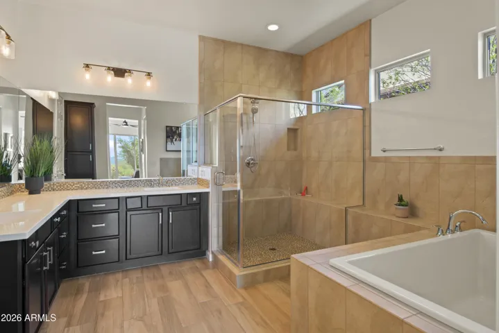 Master Bath Shower and Tub
