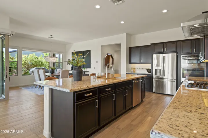 Kitchen Area and Dining Room