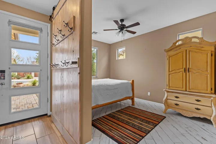 Guest room/Office with sliding Barn Door
