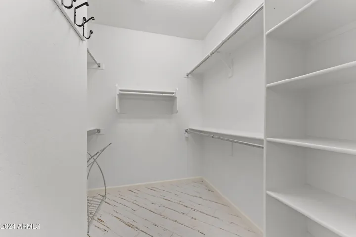 Master walk-in closet